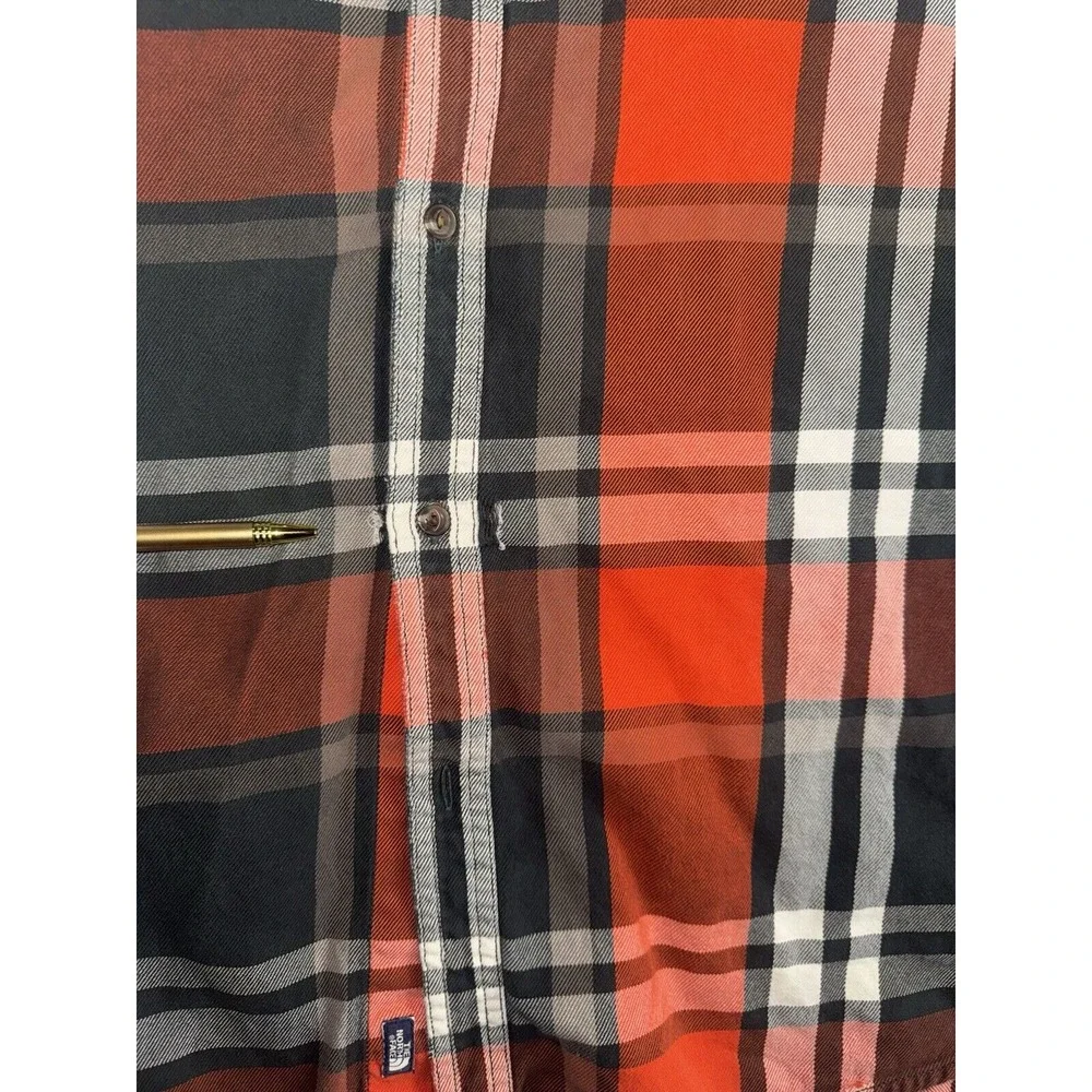 Vintage The North Face Button Up Shirt Men XL Plaid Outdoor‎ Distressed
